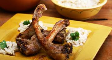African style lamb chops
