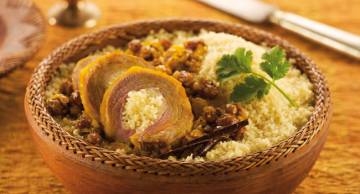 Lamb stuffed with couscous